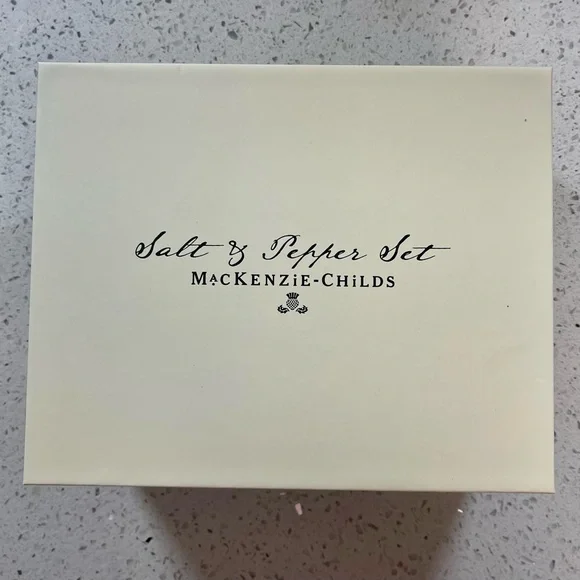 MacKenzie-Childs Mod Pumpkin Salt & Pepper Set - Picture 3 of 4